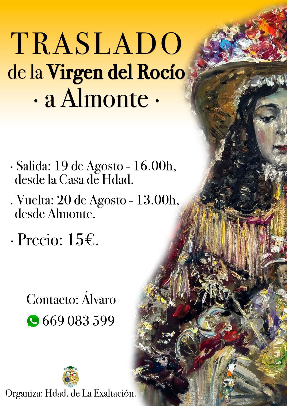Traslado A Almonte De La Virgen Del Rocío Hermandad De La Exaltación Jerez